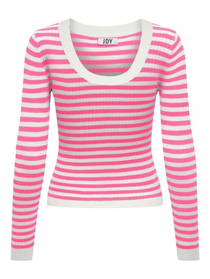 Jacqueline de Yong JDYPLUM YSLA L/S O-NECK PULLOV KNT